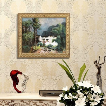 欧索壁画 古典中国风客厅卧室大堂装饰油画壁画Y278d挂画批发